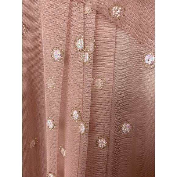 NWT ADRIANNA PAPELL DRESS GOWN 4 PINK FORMAL EVENING WEDDING GUEST BRIDESMAID - Picture 12 of 16